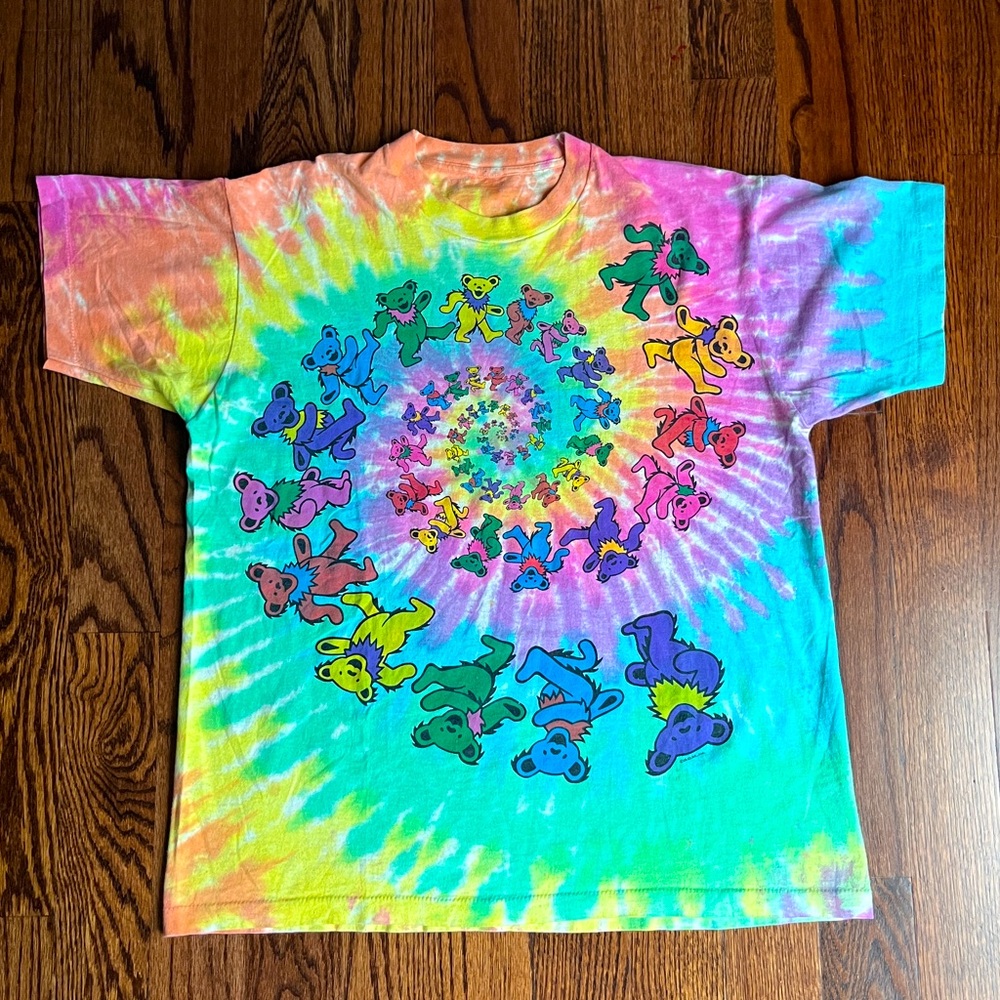 Vintage Rare Grateful Dead Bear Tie Dye T-shirt
